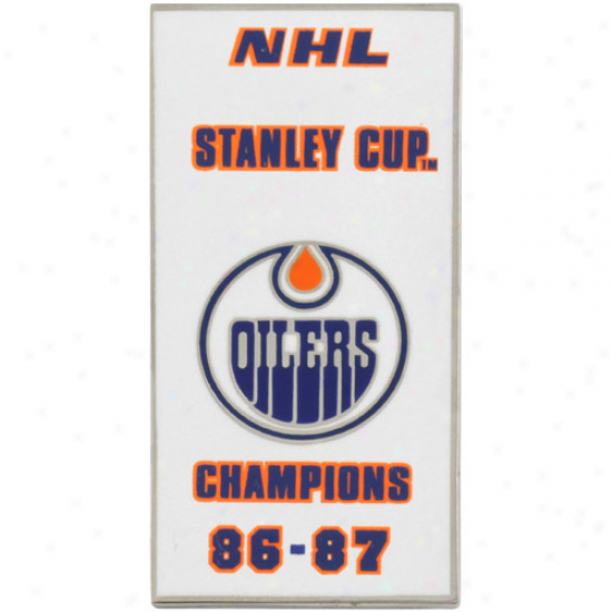 Edmonton Oilers '86-'87 Stanley Cup Champs Banner Pin