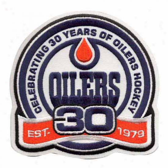 Edmonton Oilers Embroidered 30th Anniversary Collectible Patch