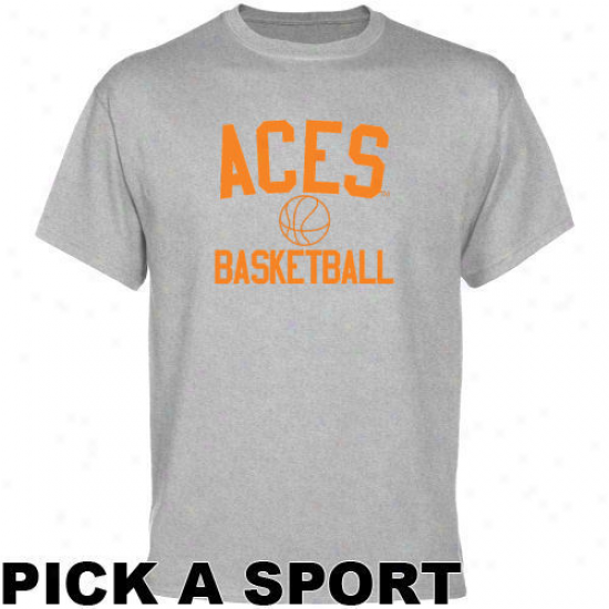 Evansville Purple Aces Ash Custom Sport Icon T-shirt -