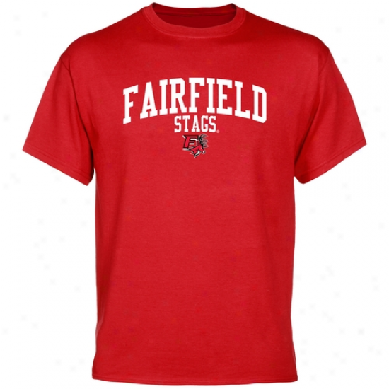 Fairfield Stags Team Vault T-shirt - Cardinal