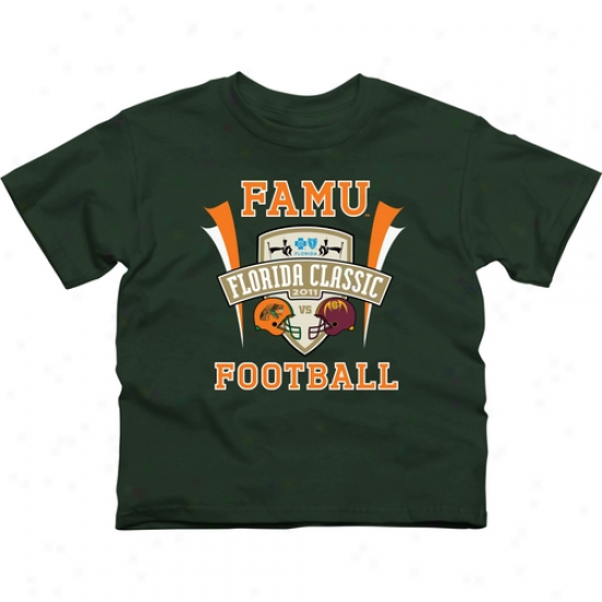 Famu Rqttpers Youth 2011 Florida Classic Logo T-shirt - Inexperienced