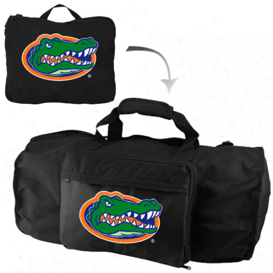 Florida Gators Black Fold-away Duffel Travel Collection