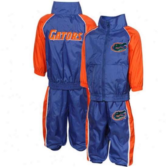 Florida Gators Preschool Imperial Blue-orange 2-piece Jacket & Pants Team Windsuit