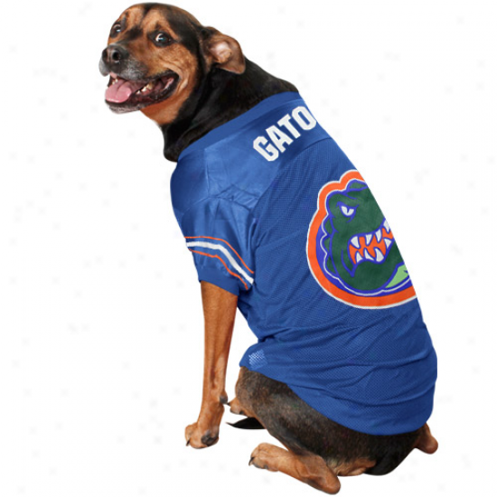 Florida Gators Royal Blur Mesh Dog Jersey