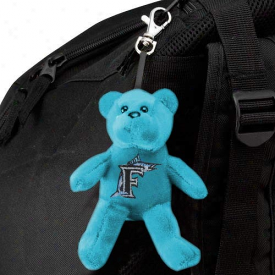 Florida Marlins Teal Plush Bear Krychain