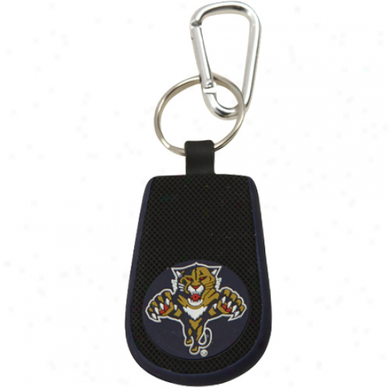 Florida Panthers Black Hockey Elmeents Keychain