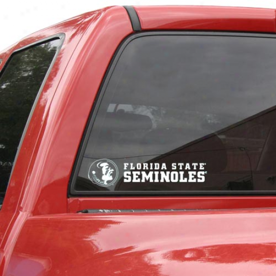 Florida State Seminoles (fsu) 4'' X 17'' Die Cut Decal