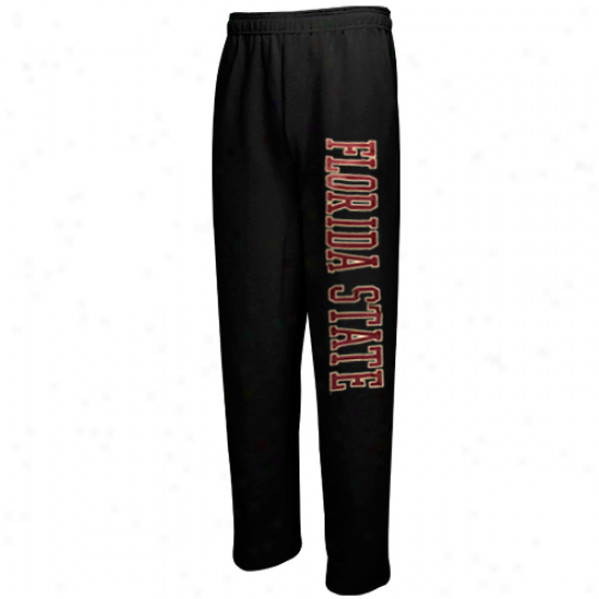 Florida State Seminoles (fsu) Black Classic Strip Pants