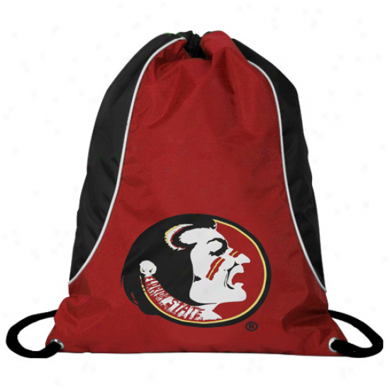 Florida State Seminoles (fsu) Garnet-black Axis Drawstring Backpack