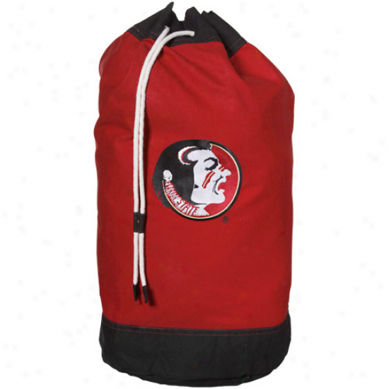 Florida State Seminoless (fsu) Garnet Laundry Bag