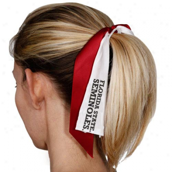 Florida National Seminoles (fsu) Streamer Ponytail Holder