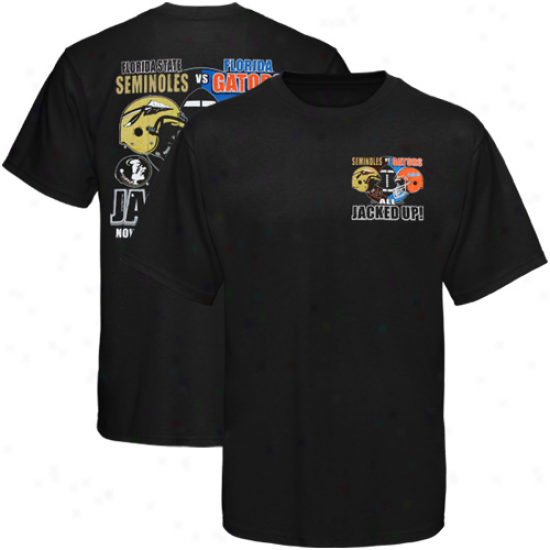 Florida State Seminoles (fsu) Vs. Florida Gators 2011 Game Day Rivalry T-shirt - Black