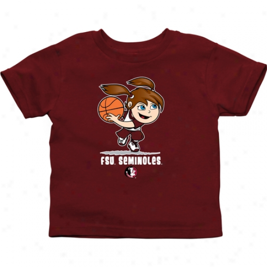 Florida State Seminoles Babe Girls Basketball T-snirt - Garnet