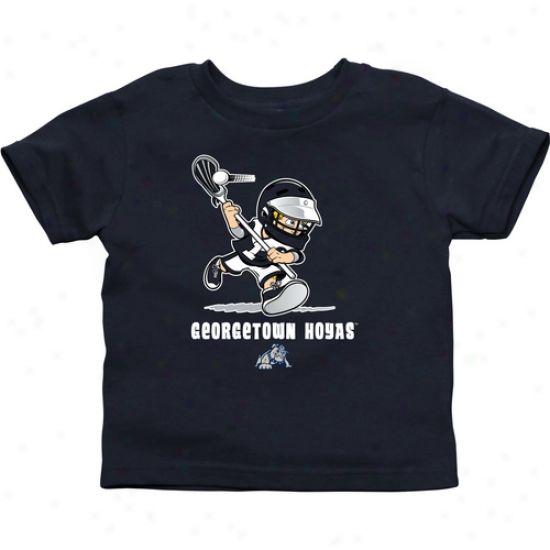 Georgetown Hoyas Infant Boys Lacrosse T-shirt - Navy Blue