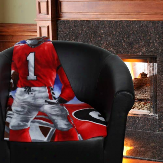 Georgia Bulldogs 48'' X 60'' Lightning Fleece Blanket