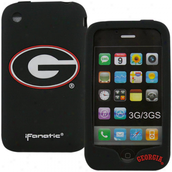 Georgia Bulldogs Black Silicone Iphone 3g/3gs Case