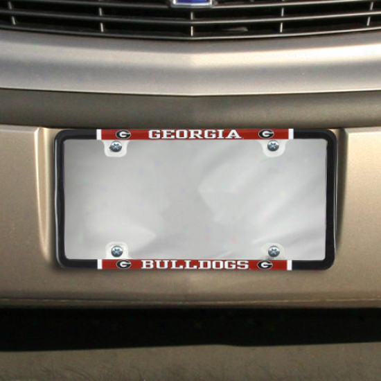 Georgia Bulldogs Thin Rim Varsity License Plate Frame