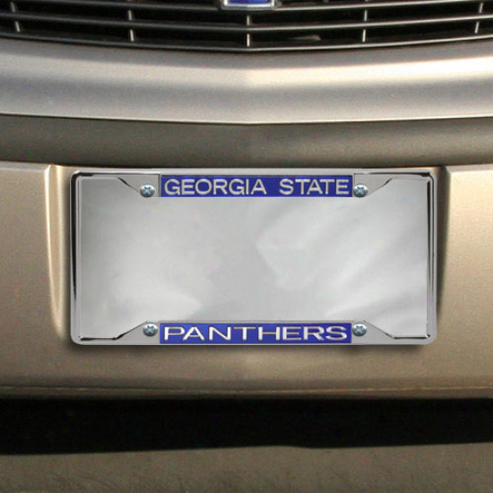 Georgia State Panthers Acrylic Set in Chome License Plate Frame