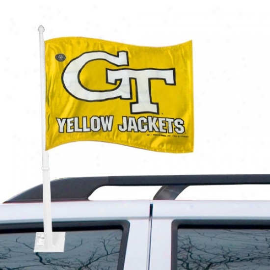 "georgia Tech Yellow Jackets 11"" X 15"" Car Flag"