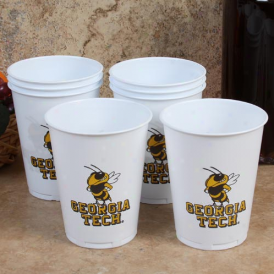 Georgia Tech Yellow Jackets 8-pack 14oz. Plastic Cups