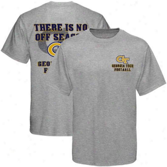 Georgia Tech Yellow Jackets Ash No Off Season T-shirt