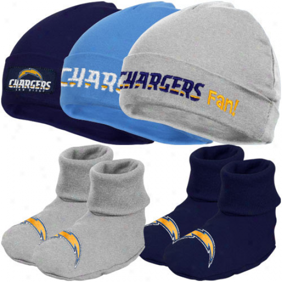 Gerber San Diego Chargers Infant 5-piede Beanies & Booties Set