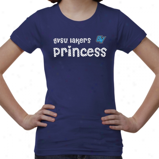 Grand Valley State Lakers Youth Princess T-shirt - Royal Blue