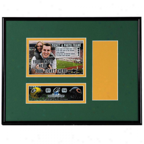 Green Bay Packers 2010 Nfc Champions Game Day Ticket Frame