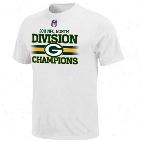 Green Bay Packerx 2011 Nfc North Division Champions Locker Room T-shirt - White