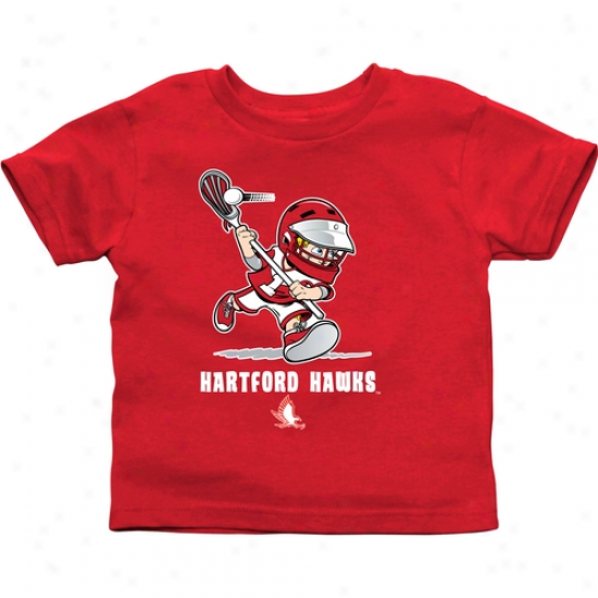 Hartford Hawks Toddler Boys Lacrosse T-shirt - Red