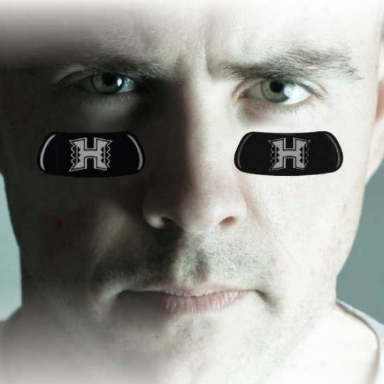 Hawaii Warriors Team Logo Eyeblack Strips