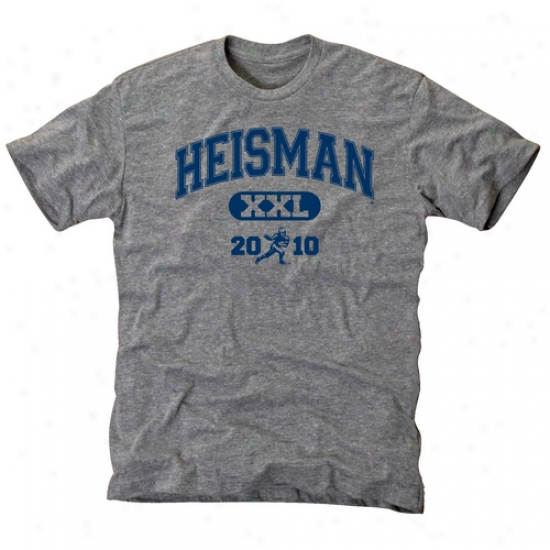 Heisman Trophy Trust Ash Lineman Tri-blend T-shirt