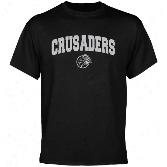Holy Trial Crusaders Black Mascot Arch T-shirt
