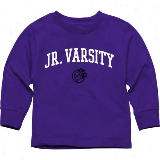 Holy Cross Crusaders Toddler Jr. Varsity Long Sleeve T-shirt - Purple