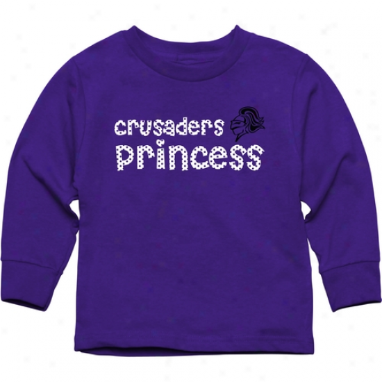 Holy Cross Crusade5s Toddler Princess Long Sleeve T-shirt - Purlpe