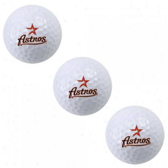 Houston Astros 3-pack Golf Ball Sleeve