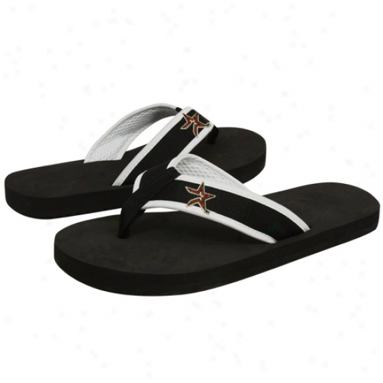 Houston Astros Black Basic Unisex Flip Flops