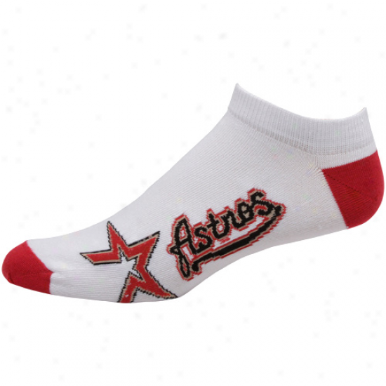 Houston Astros White Team Logo Ankle Socks
