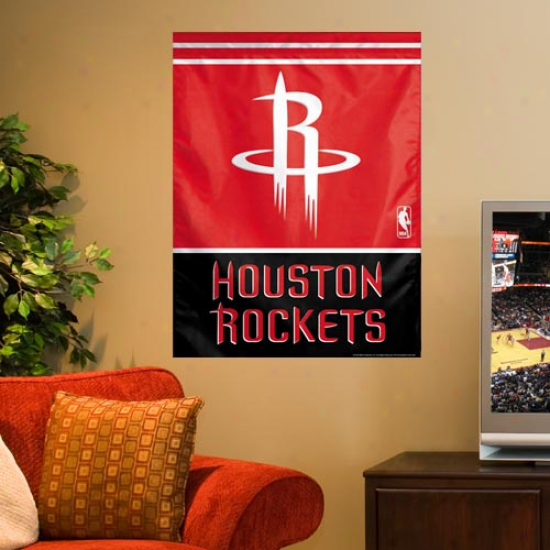 Houston Rockets 27'' X 37'' Vertical Banner Flag