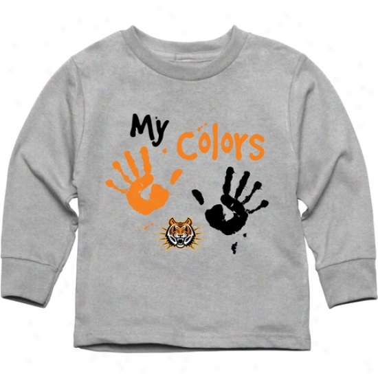 Idaho State Bengals Toddler My Colors Long Sleeve T-shirt - Ash