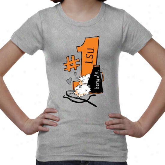 Idaho State Bengals Youth #1 Fan T-shirt - Ash