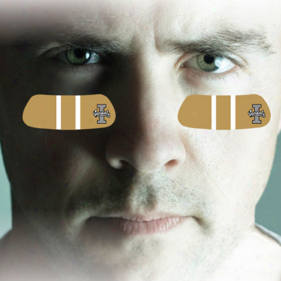 Idaho Vandals 2-pair Gold Team-colored Eye Black Strips