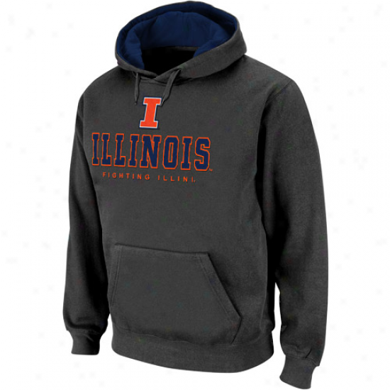 Illinois Fighting Illini Charcoal Sentinel Pullover Hoodie Sweatshirt