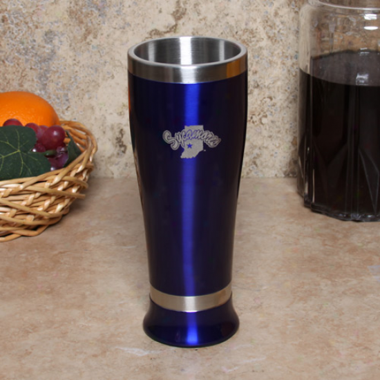 Indiana State Sycamores 16oz. Royal Blue Colored Pilsner Glass