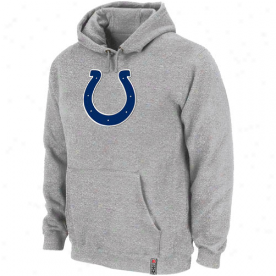 Indianapolis Colts Ash Classic Heavyweight Iii Pullover Hoodie Sweztshirt