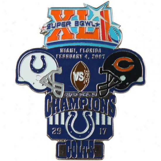 Indianapolis Colts Super Bowl Xli Collectors Pin