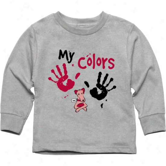 Indianapolis Greyhounds Toddler My Colors Long Sleeve T-shirt - Ash