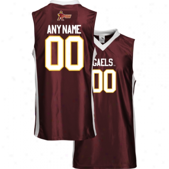 Iona College Gaels Personalized Replica Basketball Jersey - Maroon