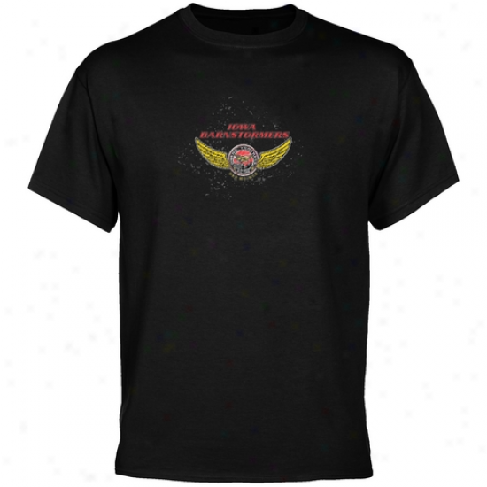 Iowa Barnstormers Black Scribble Sketch T-shirt