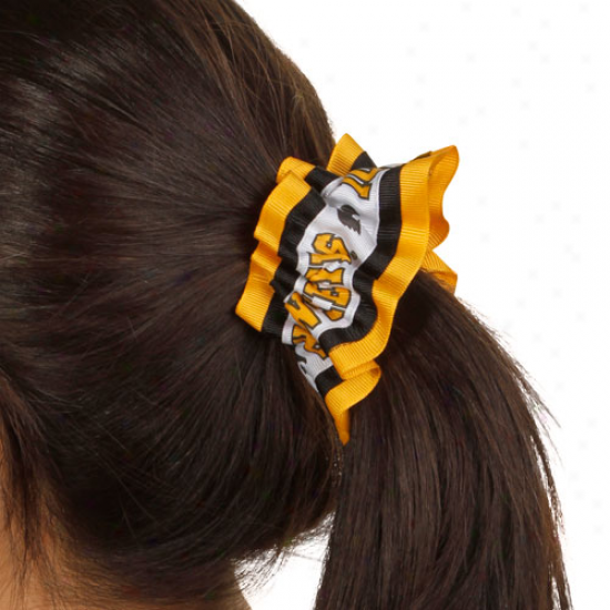 Iowa Hawkeyes Team Logo Hair Scrunchie